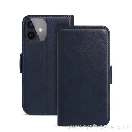 Estuche de cuero genuino magnético Flip Wallet